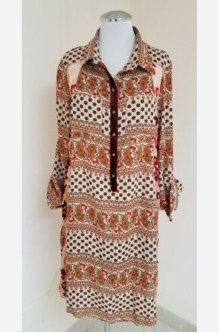 Floral Breeze with Button-Front Grace