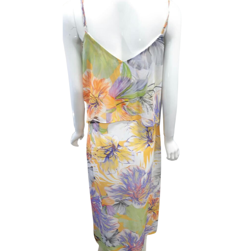 Double top Spaghetti Strap Maxi Dress