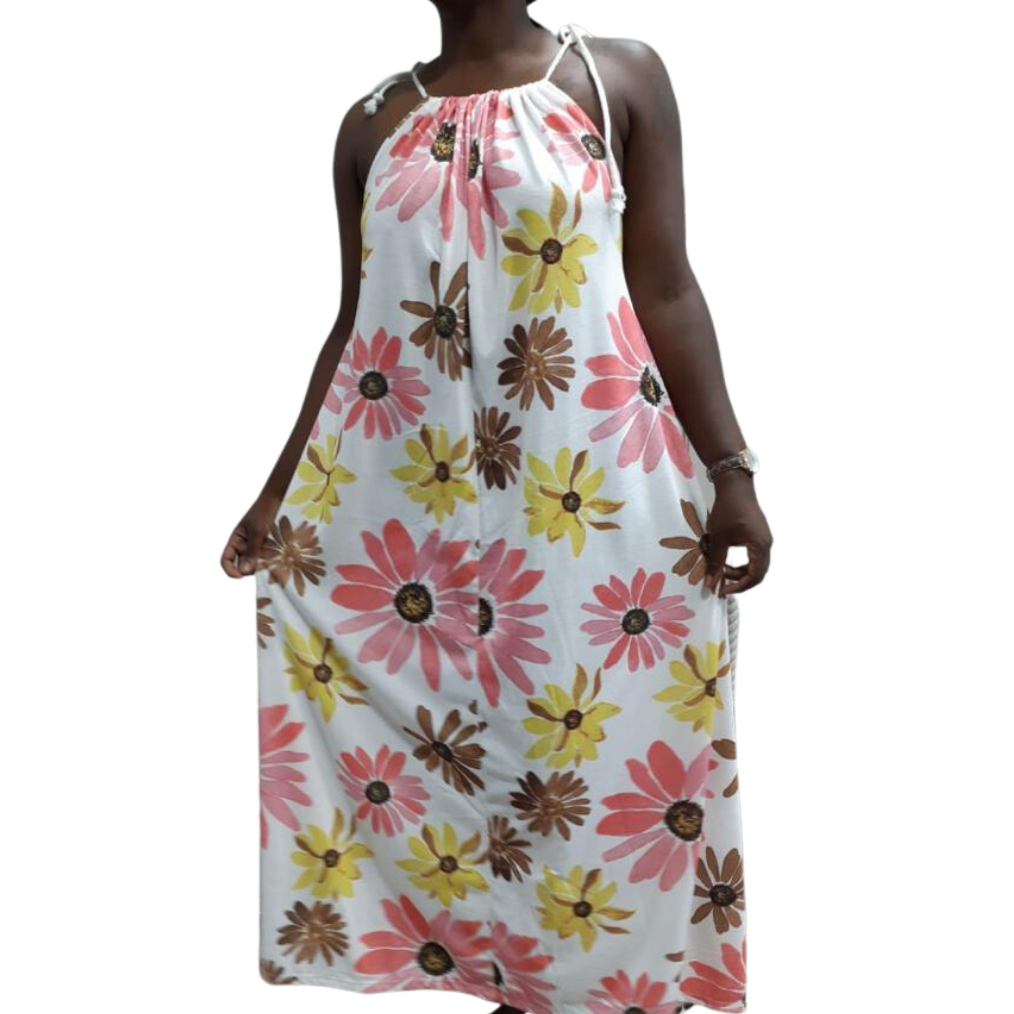 Spaghetti rope strap maxi dress