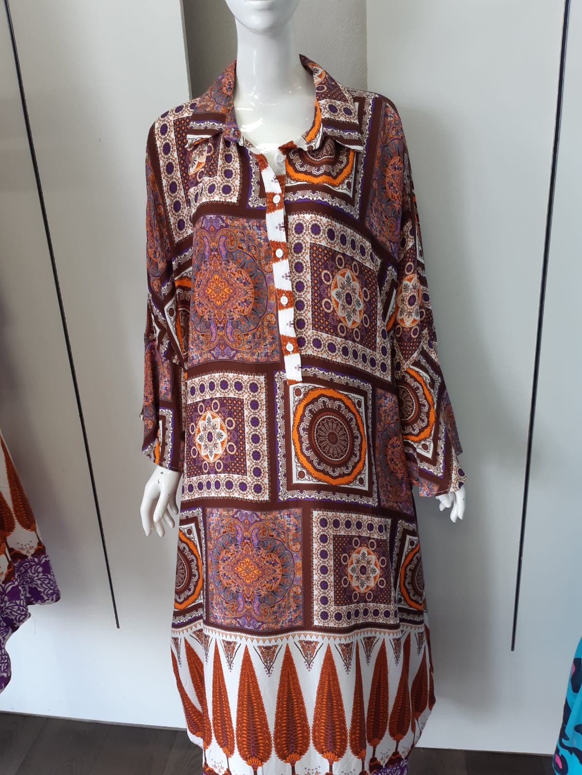 Floral Breeze with Button-Front Grace