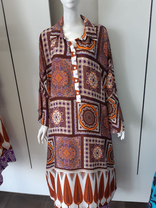 Floral Breeze with Button-Front Grace