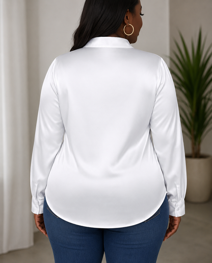 Paige - White Blouse, back
