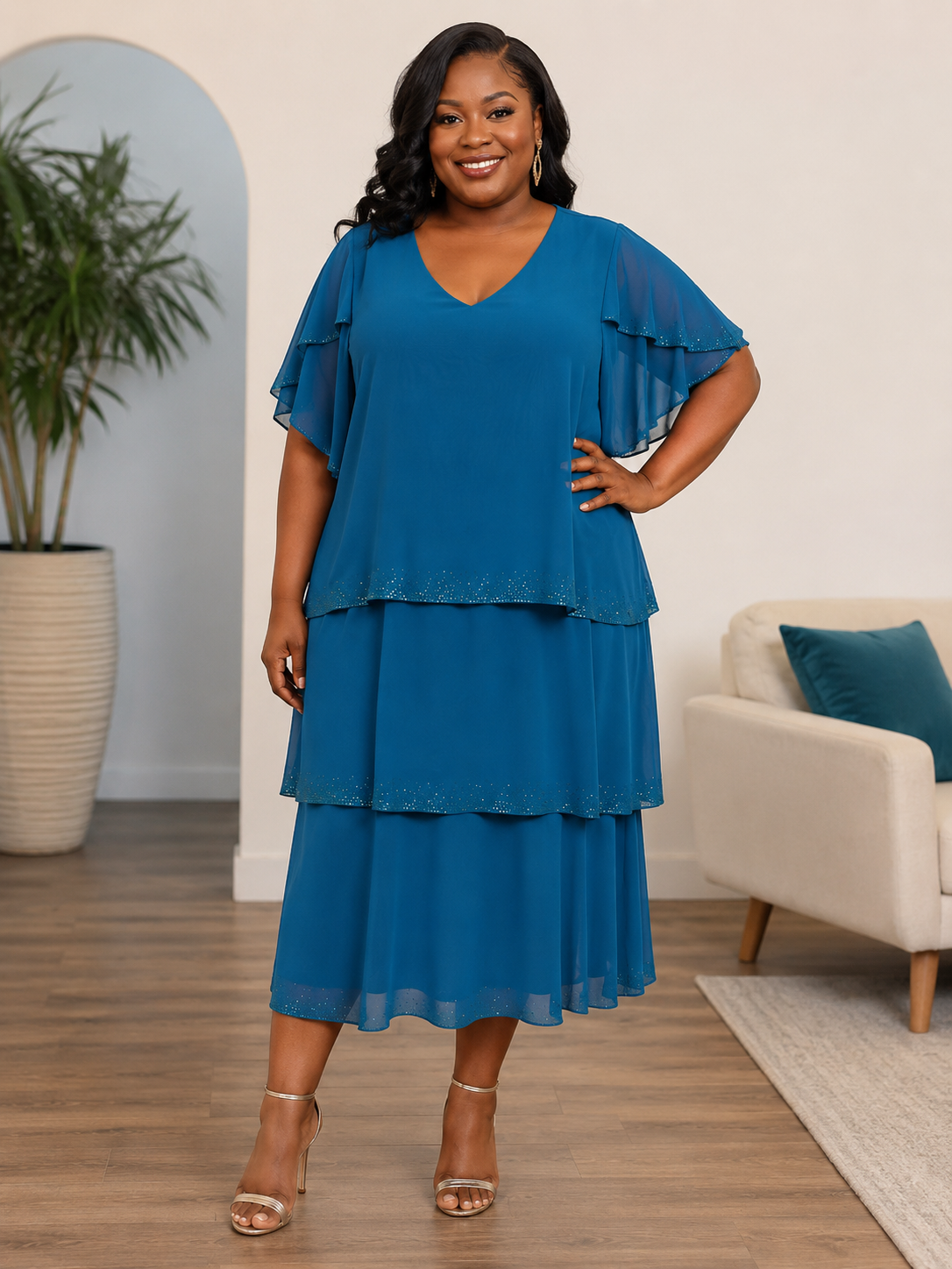 Carol - Teal, front