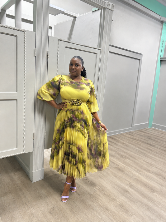 Nicole - Yellow Print, front