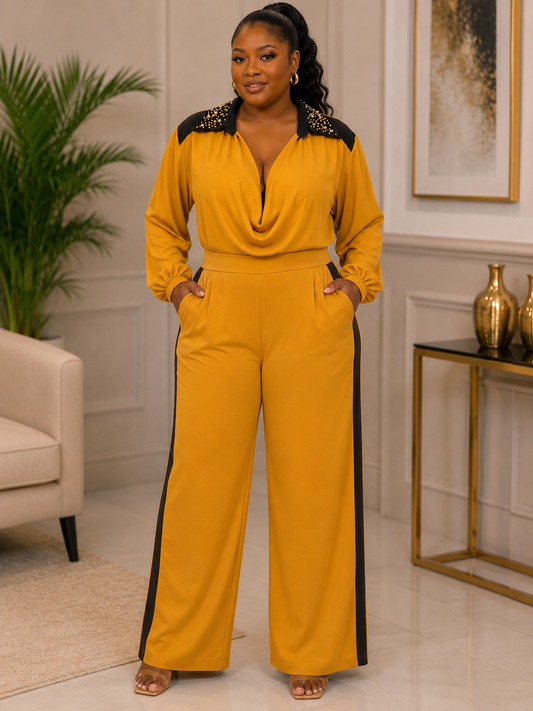 Crystal - Black On Mustard, front