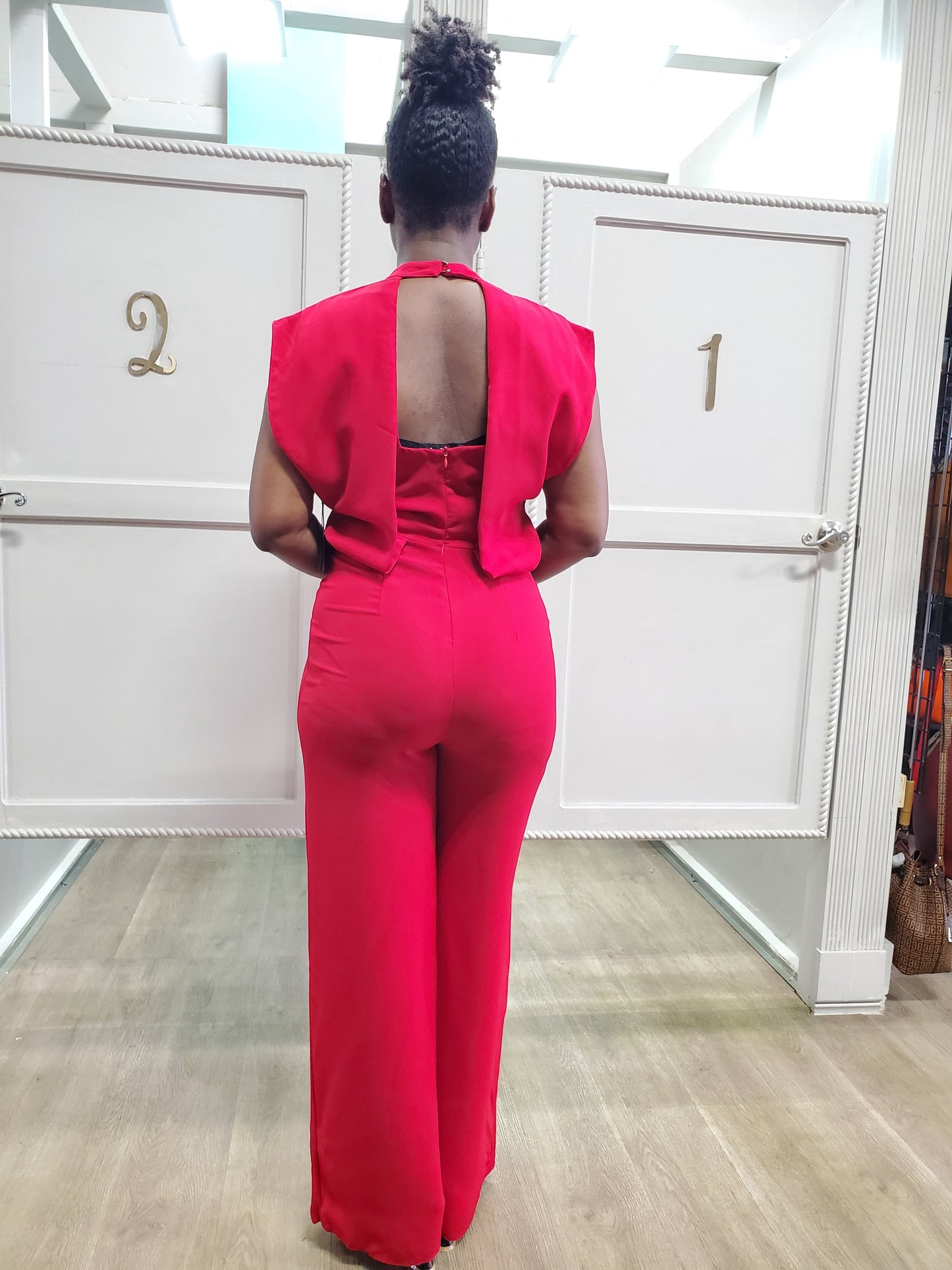 Cap Sleeves Open Back Glam