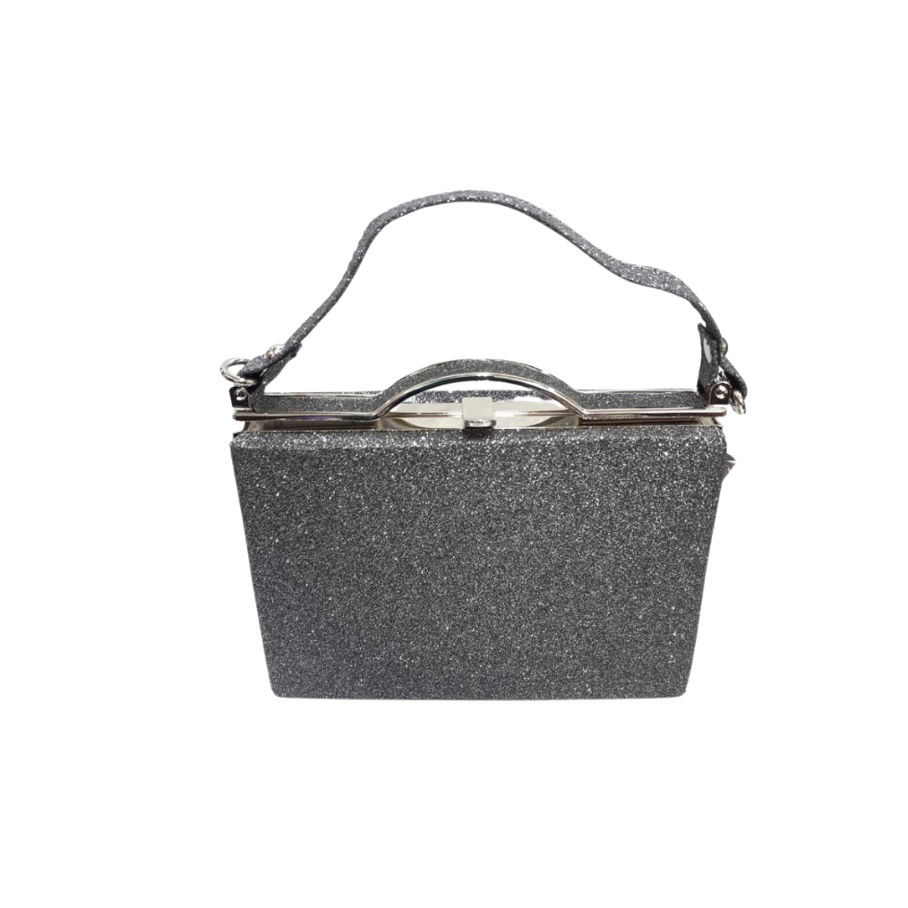 Glitter clutch with handle  Extra chain strap