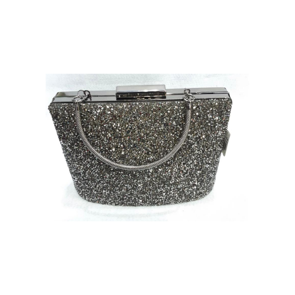 Glitter clutch with handle  Extra chain strap