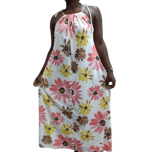 Spaghetti rope strap maxi dress