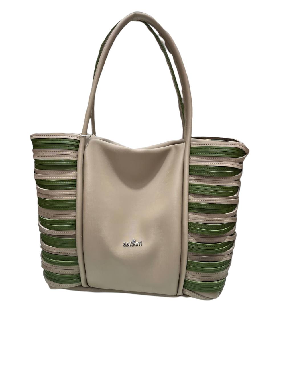 Structured Zippered Enigma with Shoulder Strap