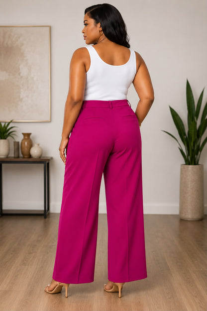 Freya - Club Frendy Pants, Fuchsia, back