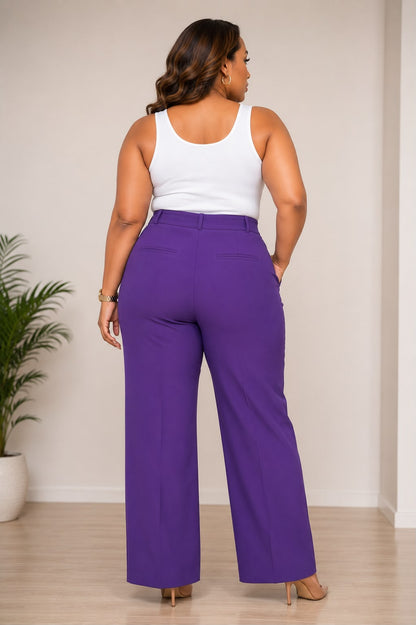 Freya - Club Frendy Pants, Purple, back